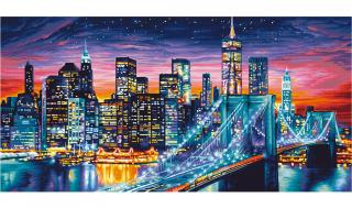 Noční Manhattan (40 x 80 cm) Schipper (Malování podle čísel - Schipper)