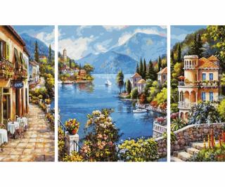Romantické jezero (50 x 80 cm) (Malování podle čísel - Schipper)