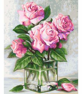 Růže pro tebe (24 x 30 cm) (Malování podle čísel - Schipper)
