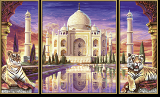 Taj Mahal (50 x 80 cm) (Malování podle čísel - Schipper)