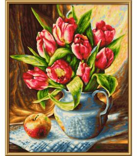 Tulipány (24 x 30 cm) (Malování podle čísel - Schipper)