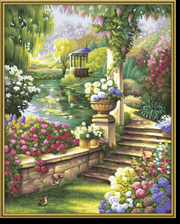 Zahradní ráj (40 x 50 cm) (Malování podle čísel - Schipper)