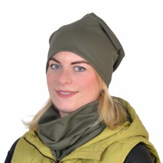 Homeless čepice AIDA - dvouvrstvá / khaki (Homeless čepice AIDA - dvouvrstvá / khaki)