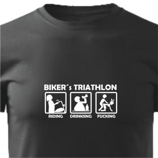 Tričko triko pánské s potiskem  Biker´s Triathlon