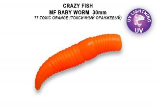 Crazy Fish - MF Baby worm 1,2  30mm kreveta     12 ks Barva: 77