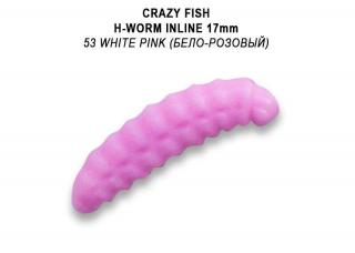 Crazy Fish - MF H worm inline 0,7  1,7cm  kreveta   60 ks Barva: 53