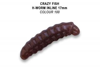 Crazy Fish - MF H worm inline 0,7  1,7cm sýr   60 ks Barva: 100, Floating: floating