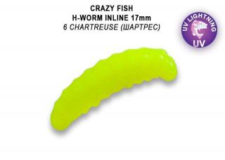 Crazy Fish - MF H worm inline 0,7  1,7cm sýr   60 ks Barva: 6, Floating: floating