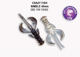 Crazy Fish - Nimble 4 cm 9 ks Barva: 28 D