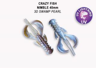 Crazy Fish - Nimble 4 cm 9 ks Barva: 3 D