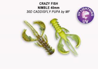 Crazy Fish - Nimble 4 cm 9 ks Barva: 30 D