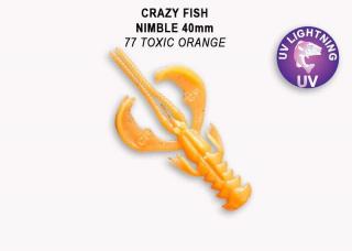 Crazy Fish - Nimble 4 cm 9 ks Barva: 77