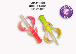 Crazy Fish - Nimble 6,5cm 7 ks Barva: 13 D