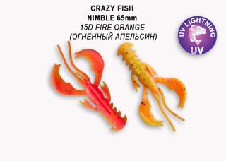 Crazy Fish - Nimble 6,5cm 7 ks Barva: 15 D