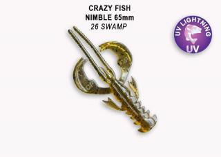 Crazy Fish - Nimble 6,5cm 7 ks Barva: 26 swamp