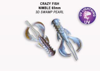 Crazy Fish - Nimble 6,5cm 7 ks Barva: 3 D