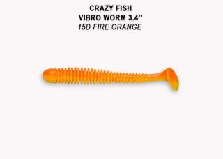 CRAZY FISH - Vibro Worm 8,5cm  5 ks Barva: 15D floating