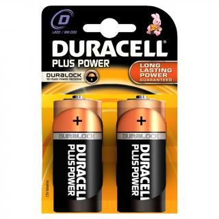 DURACELL - Baterie 1,5V LR20 V. MonoALKALINE PLUS 2 ks