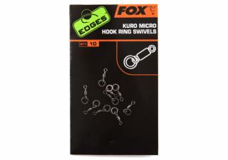 Fox - Mikro obratlík Edges Kuro Micro Hook Ring Swivels