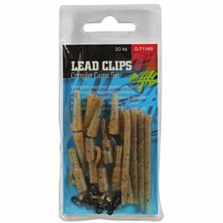 Giants Fishing  - Kompletní sada na boční olovo Lead Clips Complet Camo Set