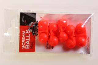 Hell-Cat - Chrastítko Scream Balls Red,5ks