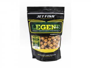 Jet Fish - Legend Range boilie : ŽLUTÝ IMPULS - OŘECH / JAVOR množství: 1 kg, průměr: 20 mm