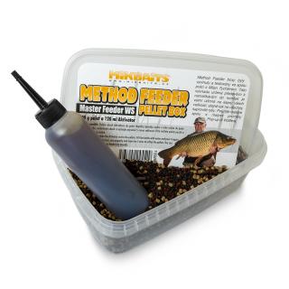 Mikbaits - Method Feeder pellet box 400g + 120ml - různé druhy druh: Sladká kukuřice