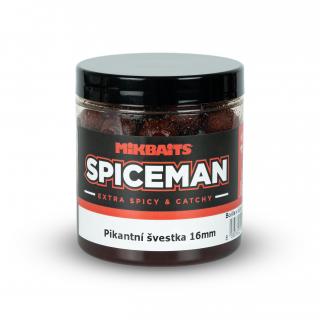 Mikbaits - Spiceman boilie v dipu 250ml - Pikantní švestka průměr: 16 mm