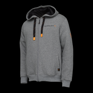 Savage Gear - Mikina Classic Zip Hoodie Grey Melange Velikost: XXL