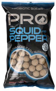 Starbaits - Probiotic Squid & Pepper  Boilie potápivé množství: 1 kg, Velikost: 14 mm