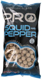 Starbaits - Probiotic Squid & Pepper  Boilie potápivé množství: 1 kg, Velikost: 20 mm