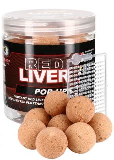 Starbaits - Red Liver Boilies plovoucí množství: 80 g, Velikost: 14 mm