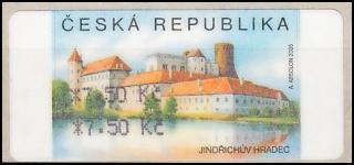 Automatové známky -Jindřichův Hradec - hodnota 7,50Kč-2x tisk hodnoty (2.3.2005) (ČESKÁ REPUBLIKA)