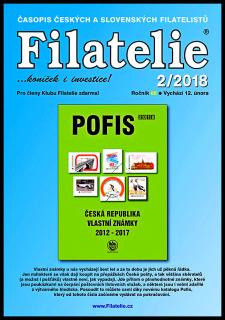 Časopis  Filatelie 2 / 2018 (s přílohou emisního plánu zn. 2017 - II. pololetí) (Únor 2018)