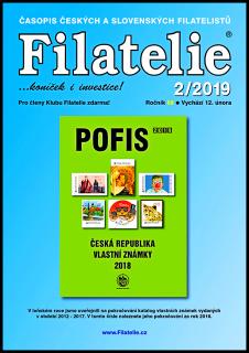 Časopis  Filatelie 2 / 2019 (s jedním vystřiženým kuponem) (Únor 2019)