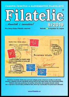 Časopis  Filatelie 8 / 2019 (s jedním vystřiženým inzertním kuponem) (Srpen 2019)