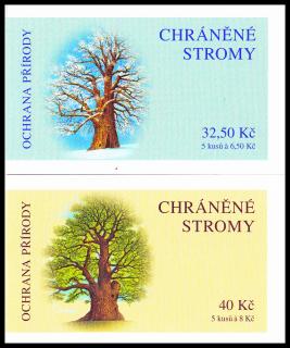 Chráněné stromy (známkové sešítky ZS 93 - 94) (ČESKÁ REPUBLIKA)
