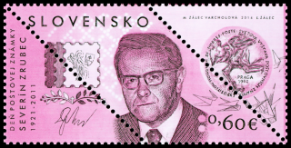 Den poštovní známky 2014 - Severín Zrubec 1921 – 2011  (SLOVENSKO)