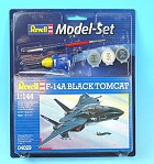Set F-14A Black Tomcat 1:144, obsahuje barvy, štětec, lepidlo