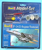 Set F-14D Super Tomcat 1:144, obsahuje barvy, štětec, lepidlo