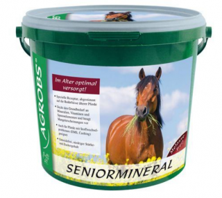 AGROBS - Seniormineral - Bezobilný přírodní minerální doplněk pro koňské seniory 10 kg (Dodává přírodní vitamíny a minerály)