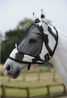 Bucas - Buzz-Off Zebra Deluxe Maska with ears (s ušima) (574)