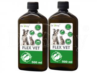 Dromy - Flex Vet, 2x 500 ml (Tekutý liquid s vysokým obsahem účinných látek, pro podporu vazů, šlach a svalů.)