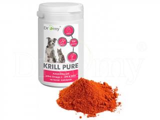 Dromy - Krill pure, 130g (Anktartický Krill s obsahem Omega 3 EPA a DHA. Denní dávka 10 g KRILL PURE obsahuje 2,5 ml krillového oleje = 5 želatinových kapslí krillového oleje.)