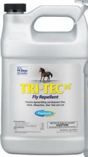 Farnam - TRI-Tec 14 fly repellent spray 3,78l, na pastviny (Jediná a účinná ochrana Vašeho koně!)