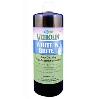 Farnam - WHITE 'N BRITE™ SHAMPOO 946 ml (Šampon pro světlé koně. Čistí hluboko a podporuje barvu. Koncentrovaný)