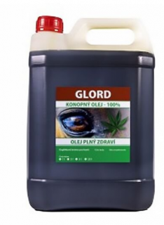 Glord - Konopný olej 5 l (Za studena lisovaný konopný olej pro lepší imunitu, zdravou kůži i srst)