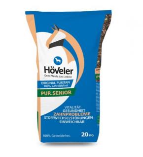 Höveler - PUR senior 20 kg  (vhodná směs pro koně při potížích se zuby)