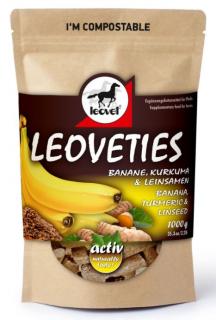 Leovet - pamlsky 1000g Banán, Kurkuma, Lněné semínko