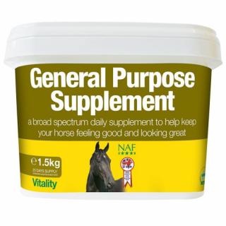 NAF - General Supplement, Kyblík 1,5kg (Kompletní vitamínovo-minerální krmný doplněk pro koně)